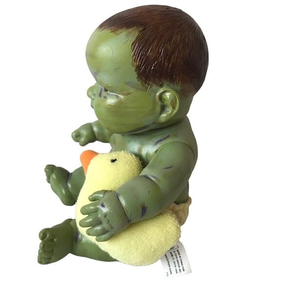 Custom Hand Painted OOAK Devil Child Demon Doll Green Halloween Horror Decor - Picture 8 of 16